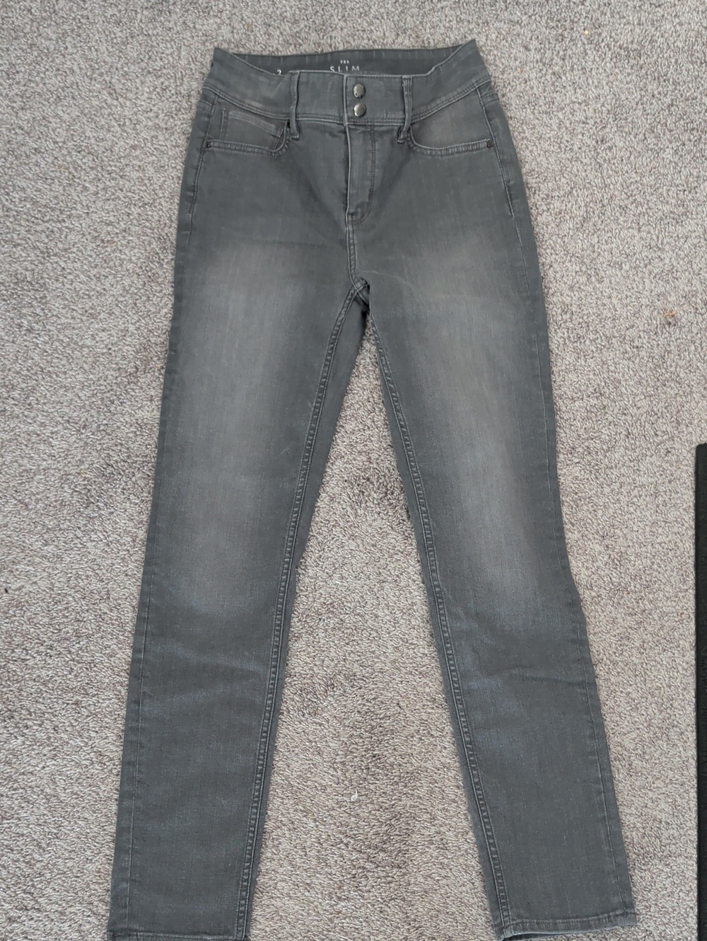 Women's High-Rise Slim Grey Jeans